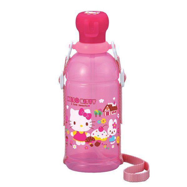 OSK Hello Kitty Kids Water Bottle with Straw 