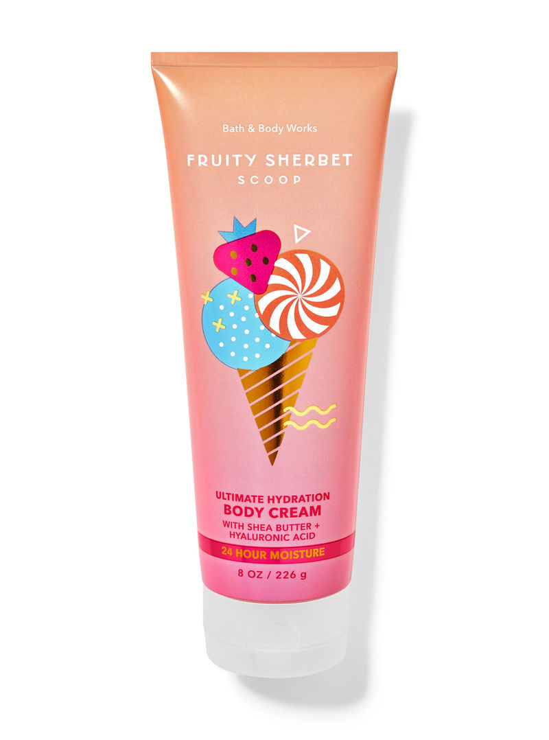 Body Cream Fruity Sherbet Scoop Ultimate Hydration Bath & Body Works -  Creme Corporal - Bia Beauty Store