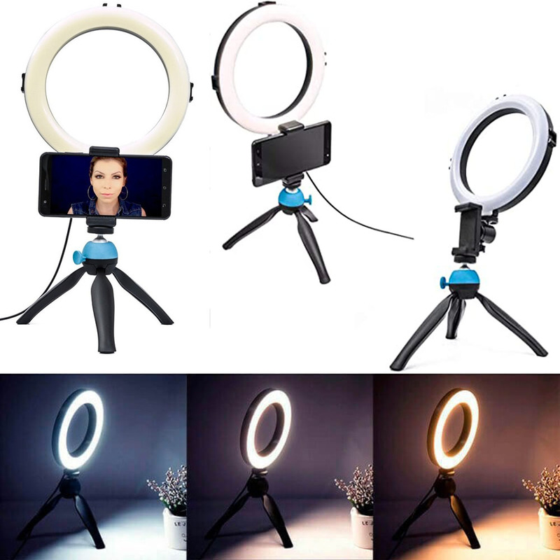 Tripé para celular com luz led - Ideal para selfies